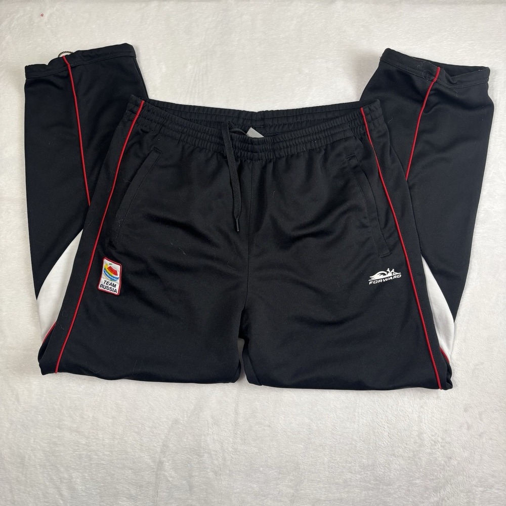Forward‎ Team Russia Soccer Futbol Black Athletic Pants Sweatpants Men's XL